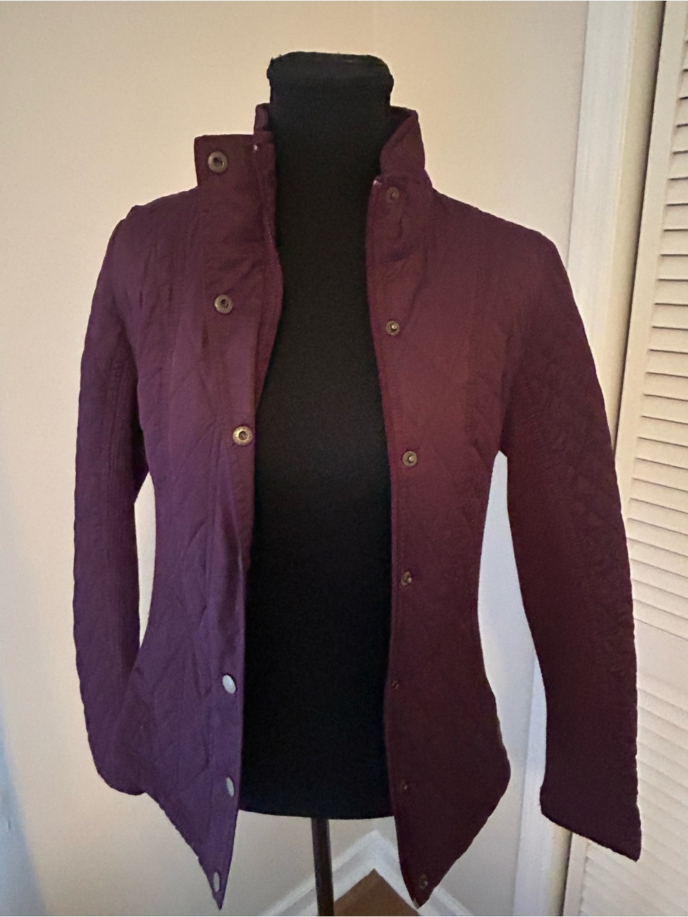 Women's Quilted Purple Jacket